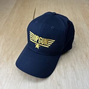 Top Gun Movie Logo Navy Baseball Cap Hat OTTO One Size Fits Most Snap Back